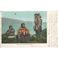 Eskimos of Alaska and Siberia - Postcard
